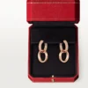 Love Earrings, Multiwear, Half-Paved Love Earrings, Multiwear, Half-Paved