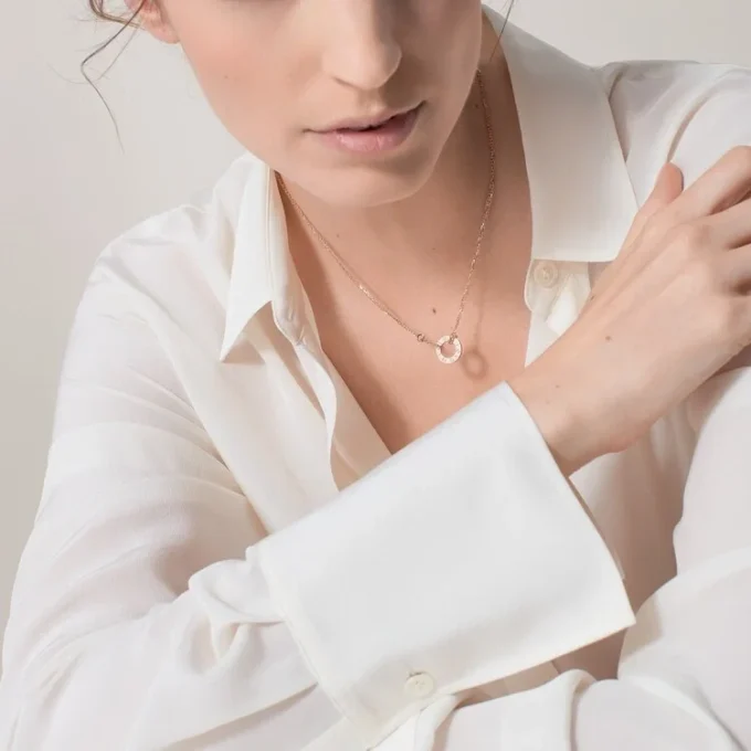 Love Necklace, 2 Diamonds – Rose Gold, Diamonds – Cartier
