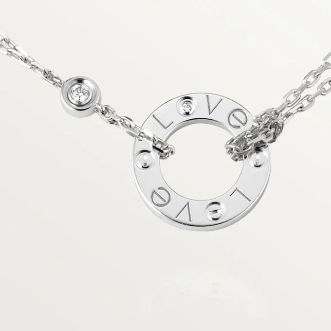 Love Necklace, 2 Diamonds – White Gold, Diamonds – Cartier