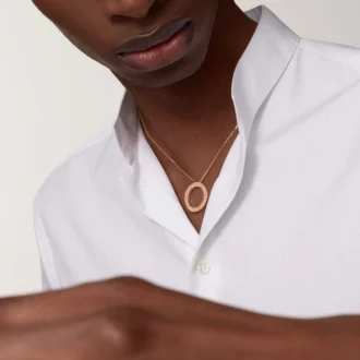 Love Necklace, 3 Diamonds – Rose Gold, Diamonds – Cartier