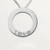 Love Necklace, 3 Diamonds – White Gold, Diamonds – Cartier