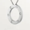 Love Necklace, 3 Diamonds – White Gold, Diamonds – Cartier