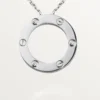 Love Necklace, 3 Diamonds – White Gold, Diamonds – Cartier