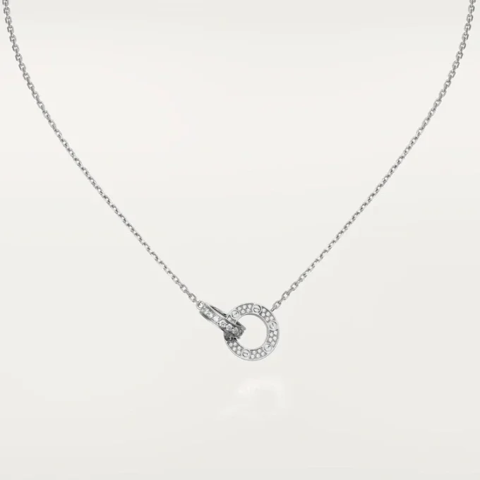 Love Necklace, Diamond-Paved – White Gold, Diamonds – Cartier
