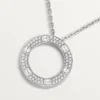 Love Necklace, Diamond-Paved – White Gold, Diamonds – Cartier