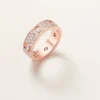 Love Ring, Classic Model, Paved, 6 Diamonds