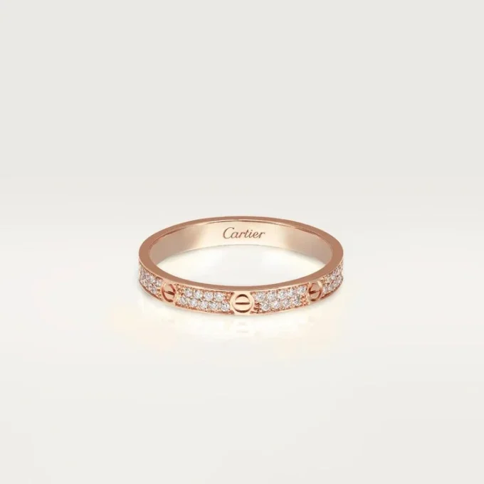 Love Ring, Sm – Rose Gold, Diamonds – Cartier