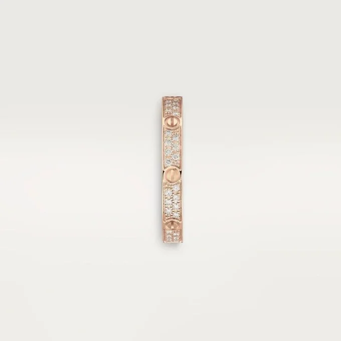 Love Ring, Sm – Rose Gold, Diamonds – Cartier