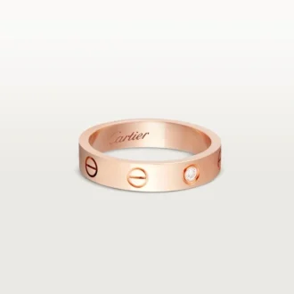 Love Wedding Band, 1 Diamond – Rose Gold, Diamond – Cartier