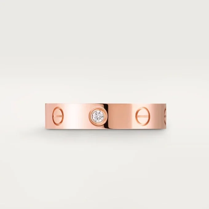 Love Wedding Band, 1 Diamond – Rose Gold, Diamond – Cartier