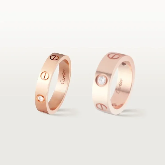 Love Wedding Band, 1 Diamond – Rose Gold, Diamond – Cartier