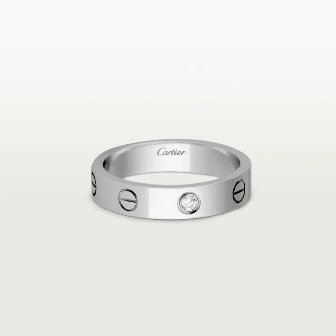 Love Wedding Band, 1 Diamond – White Gold, Diamond – Cartier