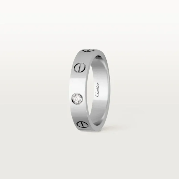 Love Wedding Band, 1 Diamond – White Gold, Diamond – Cartier