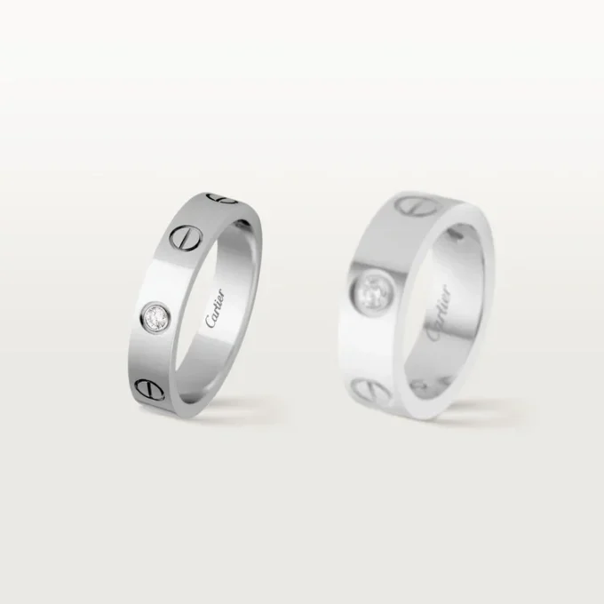 Love Wedding Band, 1 Diamond – White Gold, Diamond – Cartier