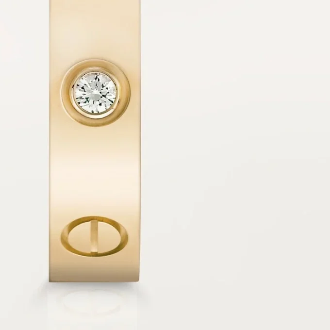 Love Wedding Band, 1 Diamond – Yellow Gold, Diamond – Cartier