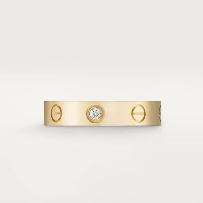 Love Wedding Band, 1 Diamond – Yellow Gold, Diamond – Cartier