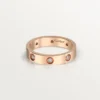 Love Wedding Band, 8 Diamonds – Rose Gold, Diamonds – Cartier