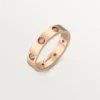 Love Wedding Band, 8 Diamonds – Rose Gold, Diamonds – Cartier