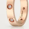Love Wedding Band, 8 Diamonds – Rose Gold, Diamonds – Cartier