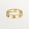 Love Wedding Band, 8 Diamonds – Yellow Gold, Diamonds – Cartier