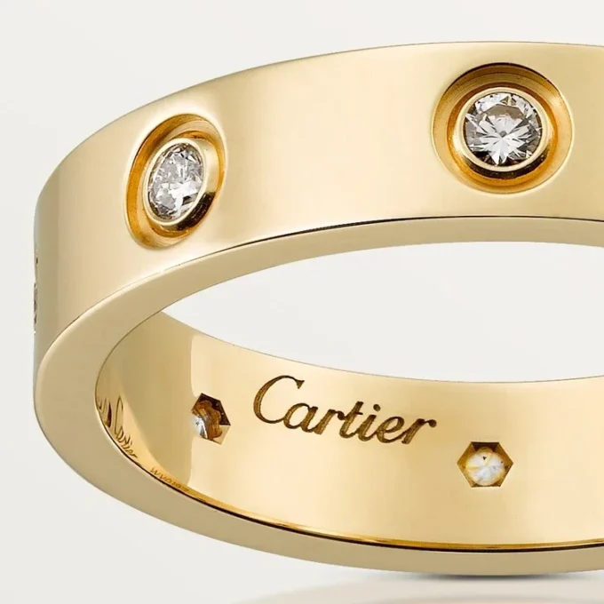 Love Wedding Band, 8 Diamonds – Yellow Gold, Diamonds – Cartier
