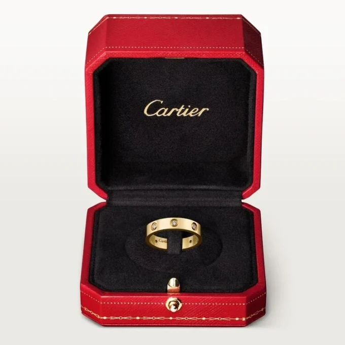Love Wedding Band, 8 Diamonds – Yellow Gold, Diamonds – Cartier