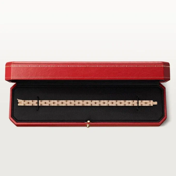 Maillon Panthere Bracelet, Triple Row, Paved Maillon Panthere Bracelet, Triple Row, Paved