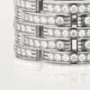 Maillon Panthere Ring, Five Rows, Paved