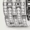 Maillon Panthere Ring, Five Rows, Paved