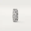Maillon Panthere Ring, Triple Row, Paved