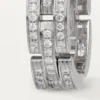 Maillon Panthere Ring, Triple Row, Paved