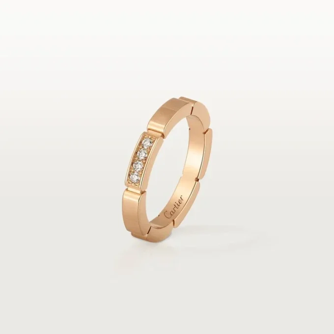Maillon Panthere Wedding Band – Pink Gold, Diamonds – Cartier