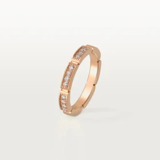 Maillon Panthere Wedding Band – Pink Gold, Diamonds – Cartier