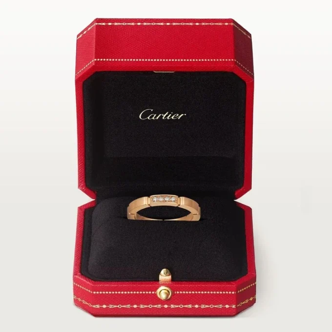 Maillon Panthere Wedding Band – Pink Gold, Diamonds – Cartier