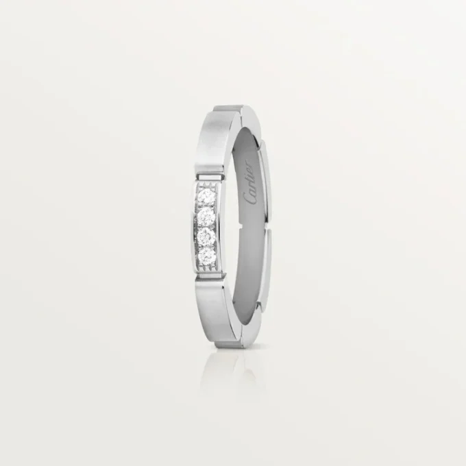 Maillon Panthere Wedding Band – White Gold, Diamonds – Cartier