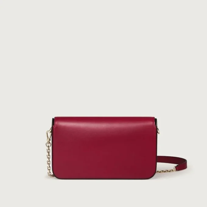 Mini Chain Bag, Double C De Cartier – Cherry Red Calfskin, Gold and Cherry Red Enamel Finish – Cartier