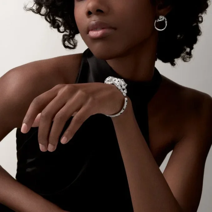 Panthere De Cartier Bracelet, Paved Panthere De Cartier Bracelet, Paved