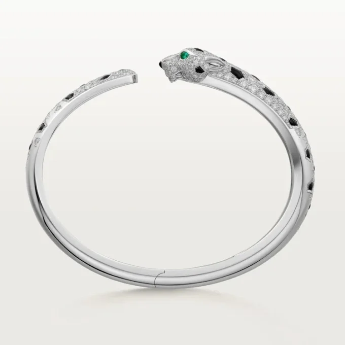 Panthere De Cartier Bracelet, Medium Model, Half-Paved Panthere De Cartier Bracelet, Medium Model, Half-Paved
