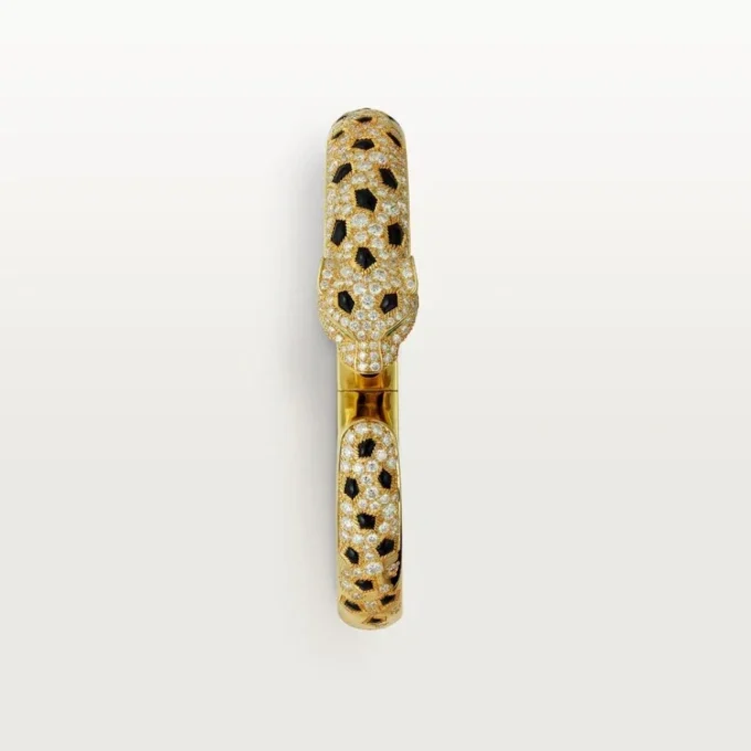 Panthere De Cartier Bracelet, Medium Model, Half-Paved Panthere De Cartier Bracelet, Medium Model, Half-Paved