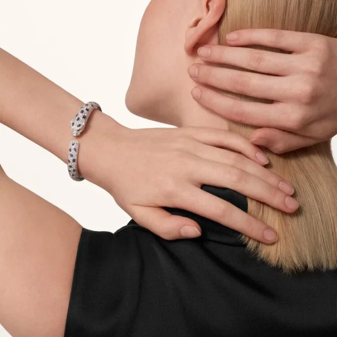 Panthere De Cartier Bracelet, Medium Model, Paved Panthere De Cartier Bracelet, Medium Model, Paved