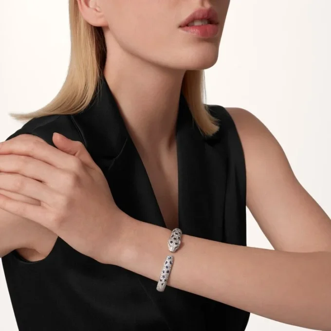 Panthere De Cartier Bracelet, Medium Model, Paved Panthere De Cartier Bracelet, Medium Model, Paved