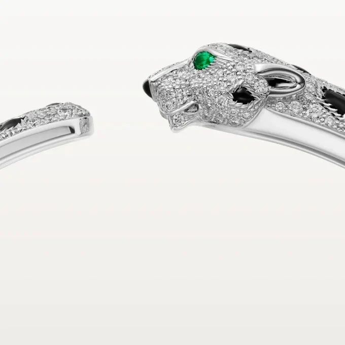 Panthere De Cartier Bracelet, Medium Model, Paved Panthere De Cartier Bracelet, Medium Model, Paved