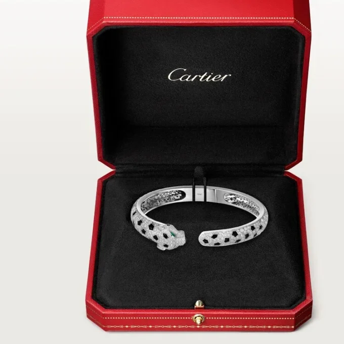 Panthere De Cartier Bracelet, Medium Model, Paved Panthere De Cartier Bracelet, Medium Model, Paved