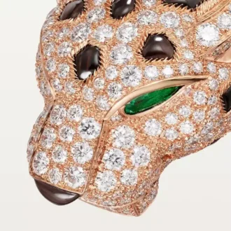 Panthere De Cartier Bracelet, Obsidian, Paved