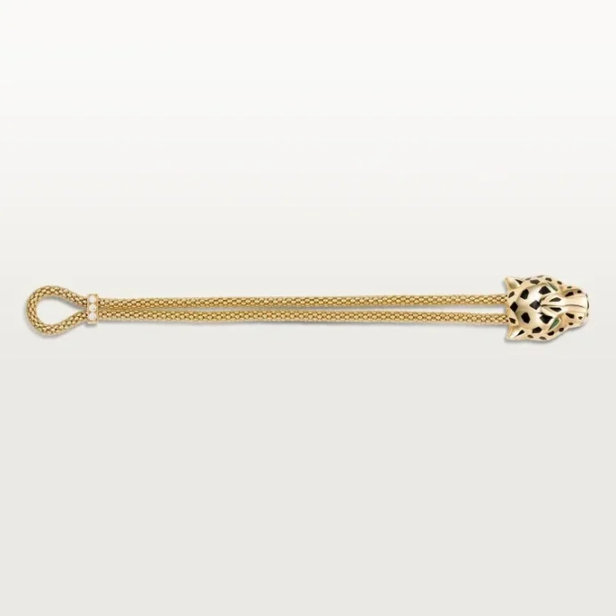 Panthere De Cartier Bracelet, on Chain, Diamonds
