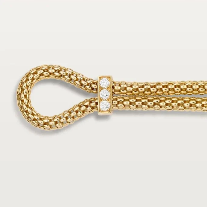 Panthere De Cartier Bracelet, on Chain, Diamonds
