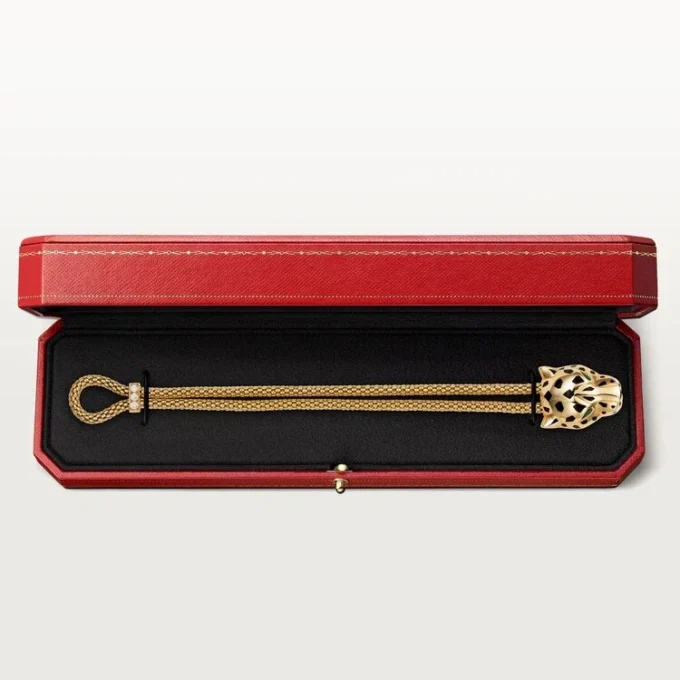 Panthere De Cartier Bracelet, on Chain, Diamonds