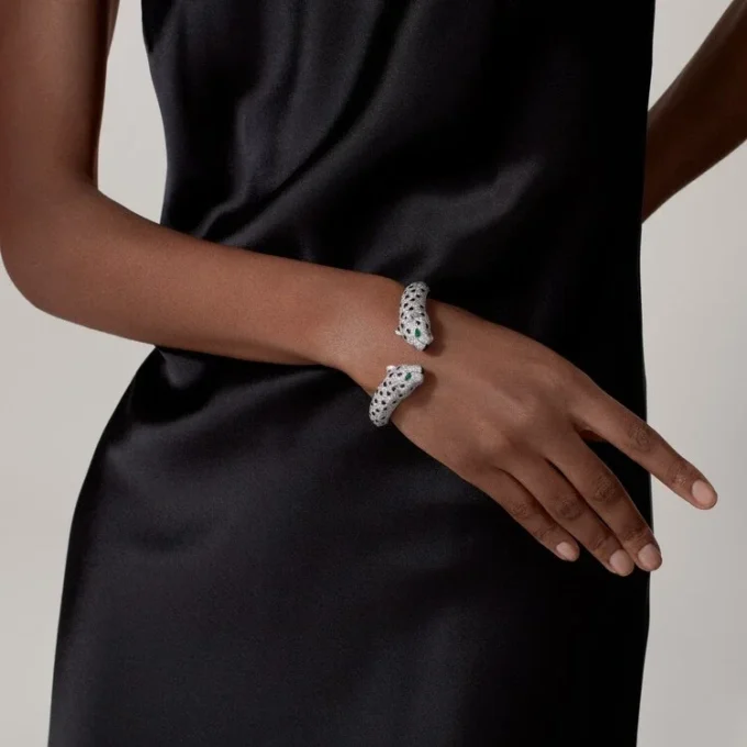Panthere De Cartier Bracelet, Paved Panthere De Cartier Bracelet, Paved