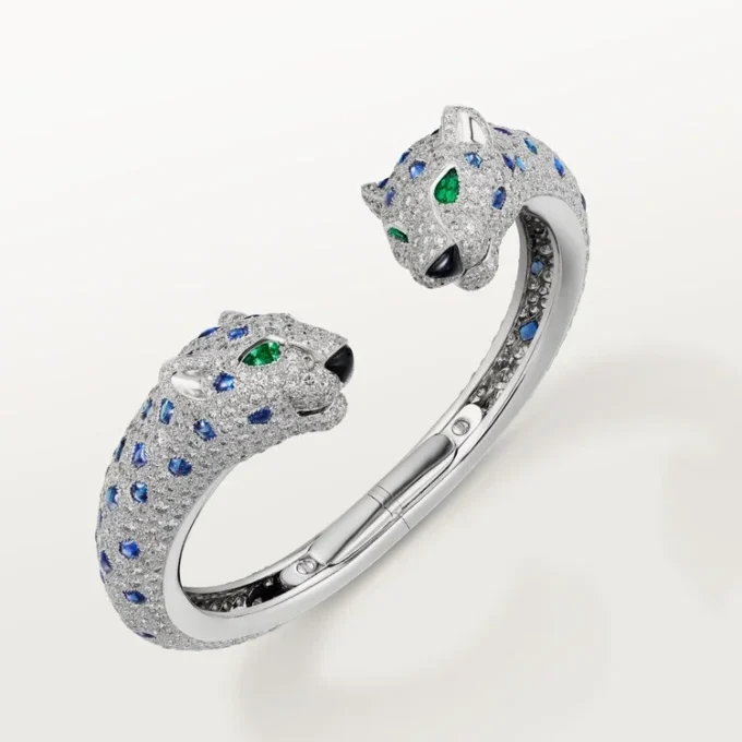Panthere De Cartier Bracelet, Sapphire, Paved