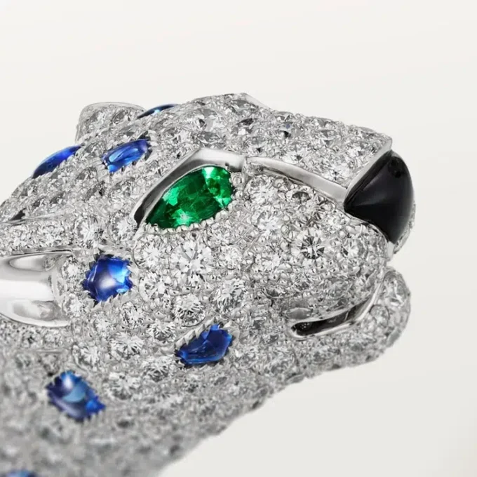 Panthere De Cartier Bracelet, Sapphire, Paved
